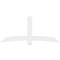 Ekena Millwork Bellingham Architectural Grade PVC Gable Bracket, 84"W x 38 1/2"H x 4"D x 6"F, 11/12 Pitch GBP084X39X0406BEL00 - alternate 2
